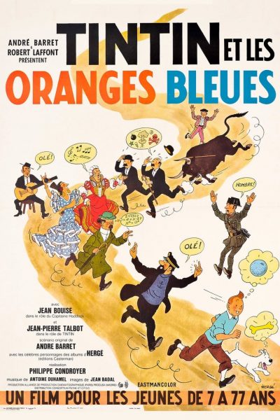 Tintin et les oranges bleues-poster-1964-1652175426