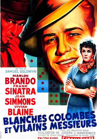 Blanches colombes et vilains messieurs-poster-1955-1752570639