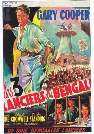Les Trois Lanciers du Bengale-poster-1935-1768548153