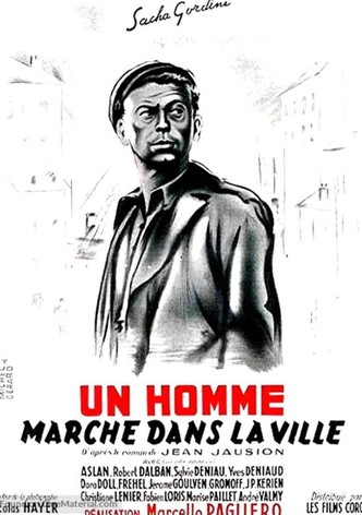 Un homme marche dans la ville-poster-1950-1768552006